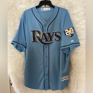 Tampa Bay Rays Majestic CoolBase Men’s 20th Anniversary 2018 Baseball Jersey-XL